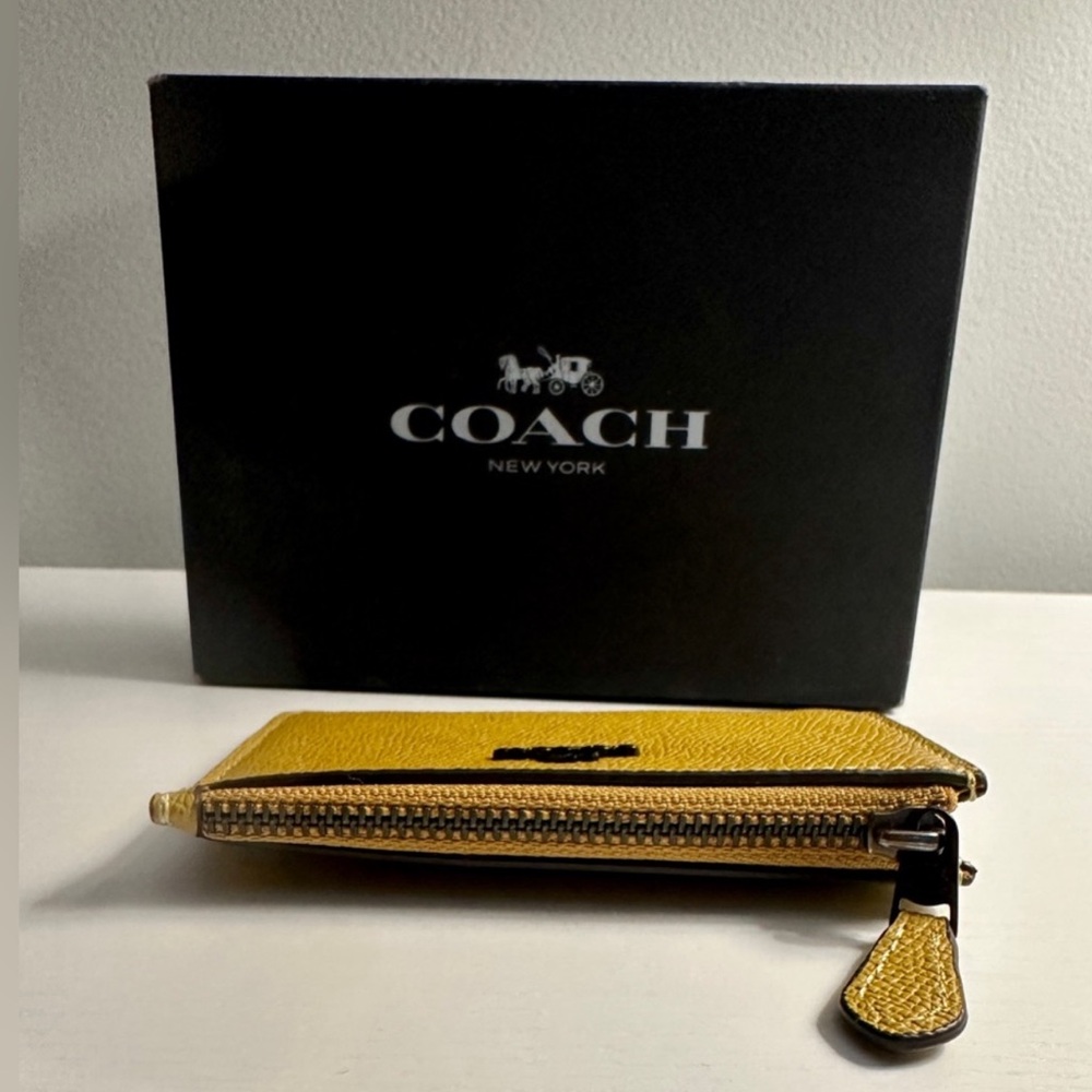 Coach Leather Mini Id Card Case - Picture 5 of 8